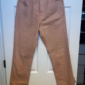 Ulla Johnson Pink Straight Leg Jeans